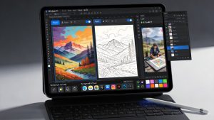 tabbed interface for paint